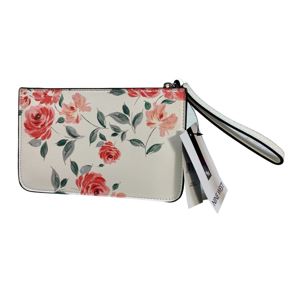 Nine West Hunny SLG 3 Piece Set Wristlet Floral - Picture 2 of 4